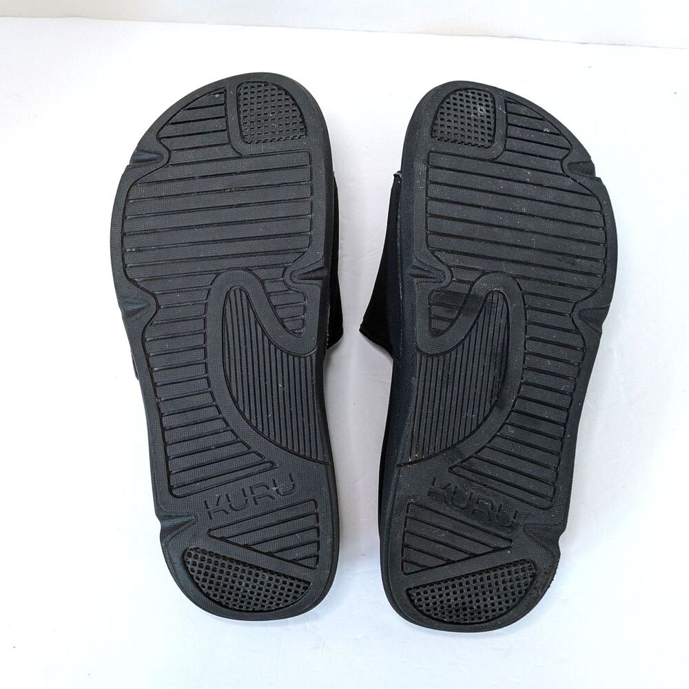 Kuru Moment Womens Size 10M Platform Slide Sandal Black Peach Ortho Recovery - Picture 11 of 14
